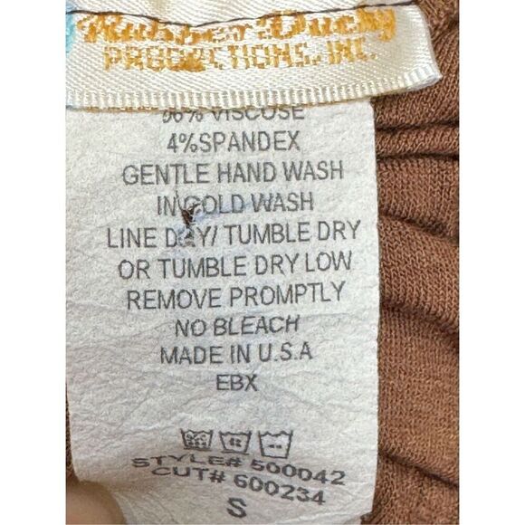 Rubber Ducky women’s S brown Grecian goddess maxi dress strappy back - Picture 5 of 5